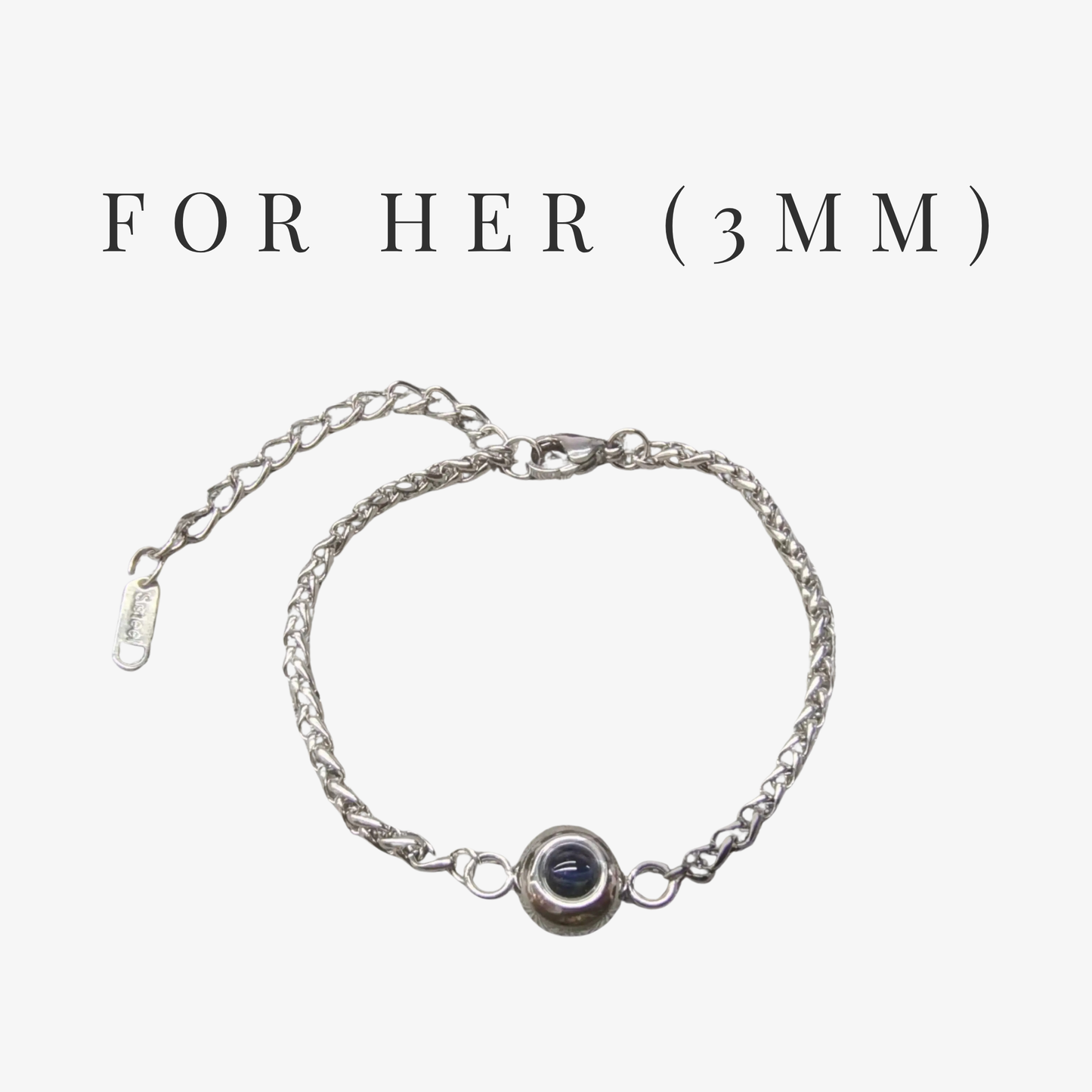 Personalized Photo Projection Bracelet (Couple Set Available)