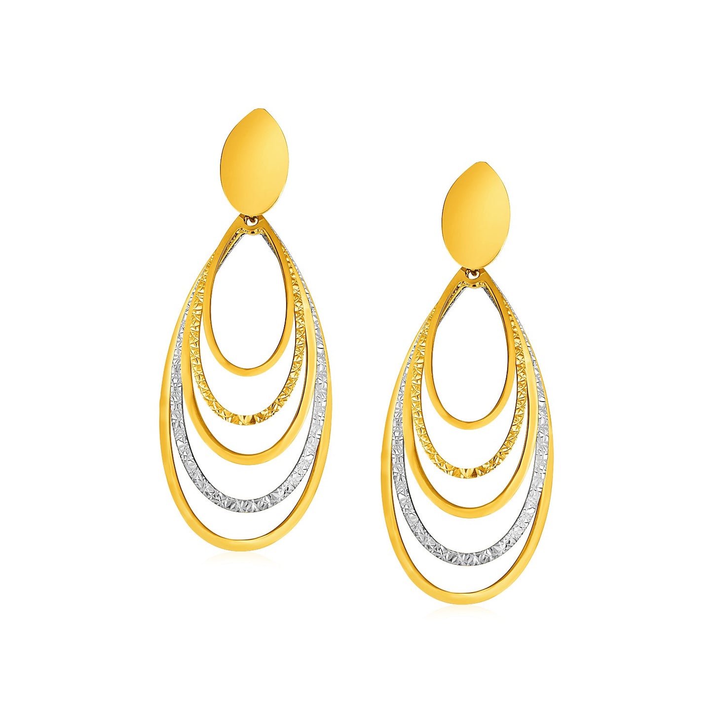 The Golden Ripple Earrings