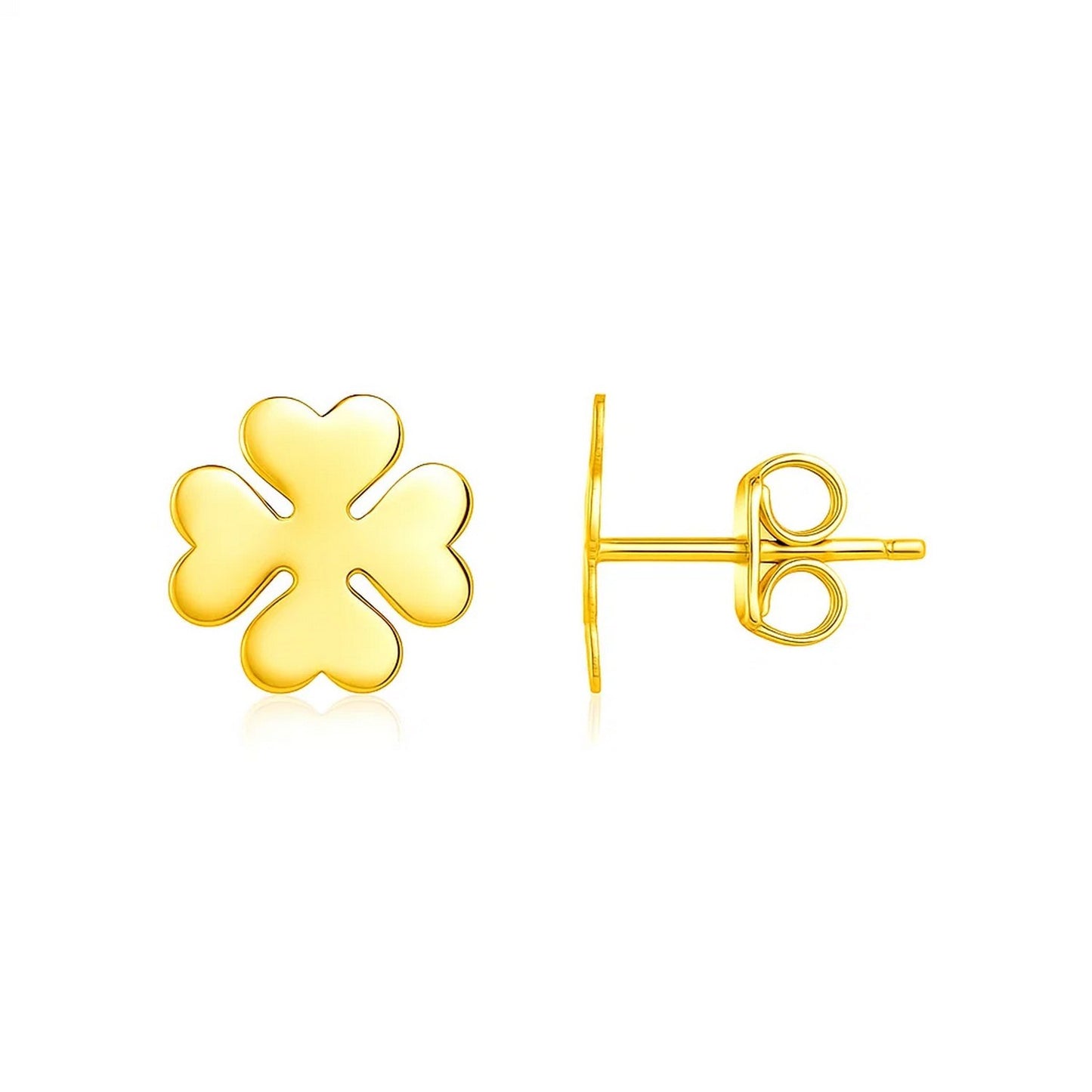 The Polished Clover Studs