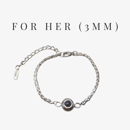 Personalized Photo Projection Bracelet (Couple Set Available)