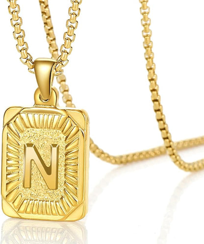 Personalized Sunburst Initial Necklace