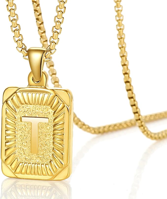 Personalized Sunburst Initial Necklace