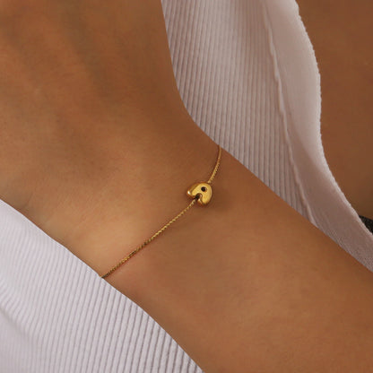 Personalized 3D Bubble Initial Bracelet