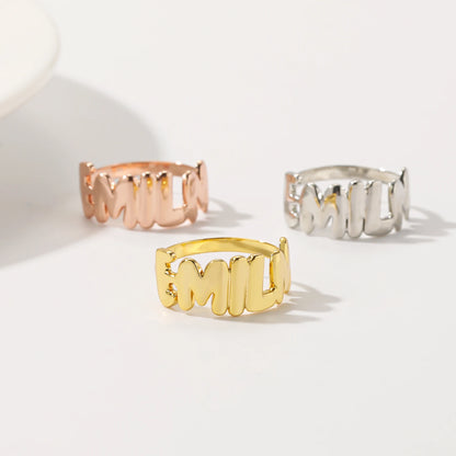 Personalized 3D Bubble Name Ring