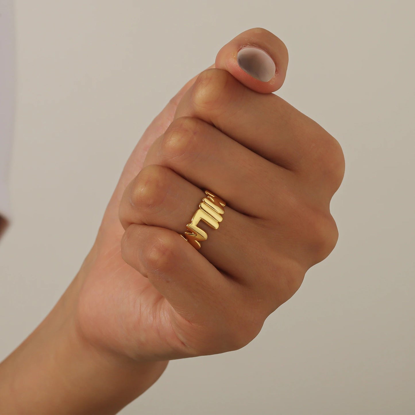 Personalized 3D Bubble Name Ring