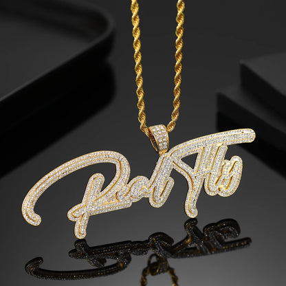 Personalized Pave CZ Iced Out Name Necklace