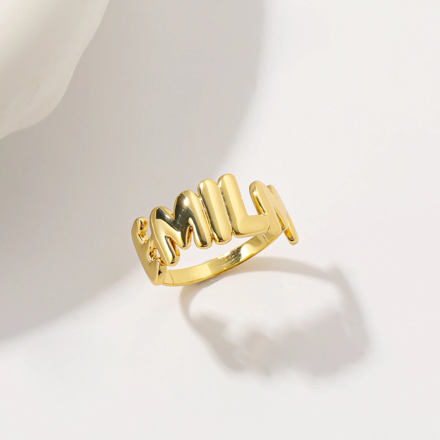 Personalized 3D Bubble Name Ring