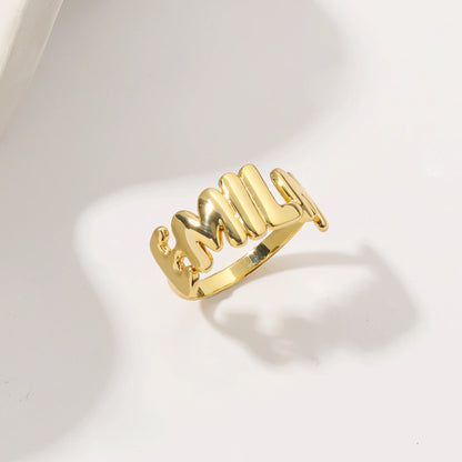 Personalized 3D Bubble Name Ring