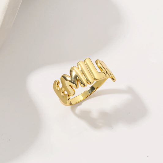 Personalized 3D Bubble Name Ring