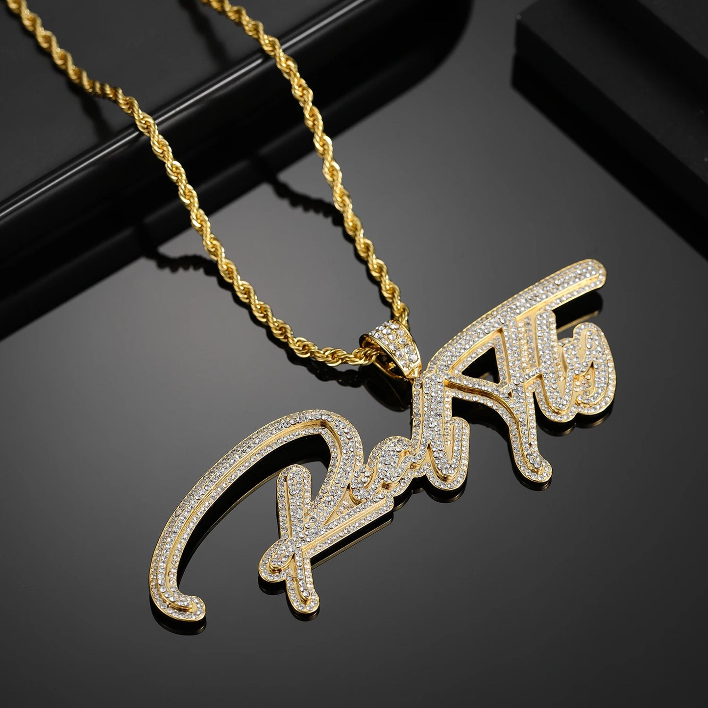 Personalized Pave CZ Iced Out Name Necklace