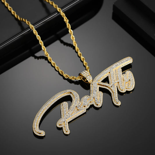 Personalized Pave CZ Iced Out Name Necklace