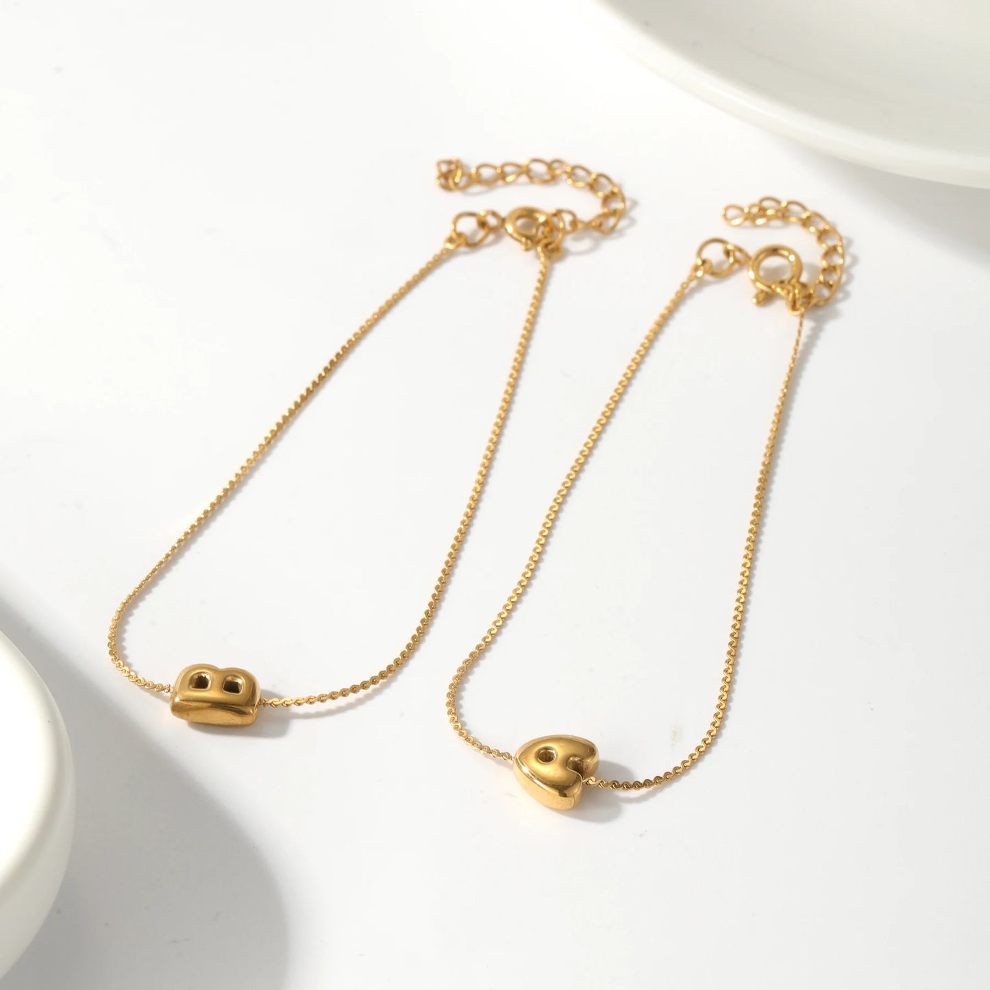 Personalized 3D Bubble Initial Bracelet