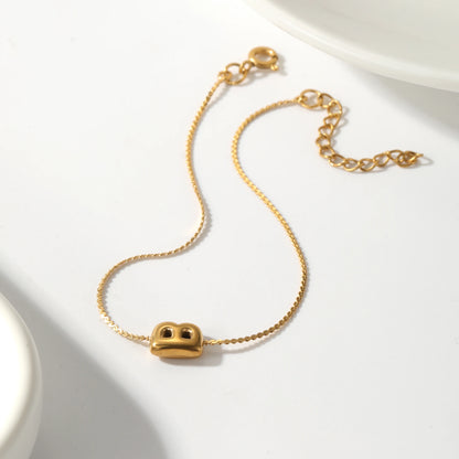 Personalized 3D Bubble Initial Bracelet