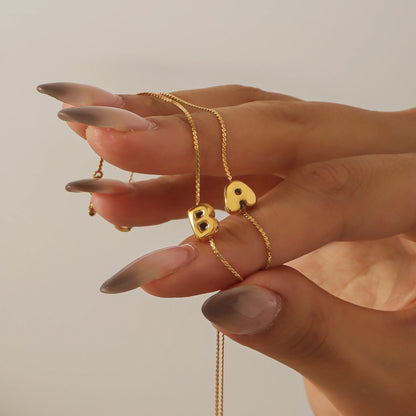 Personalized 3D Bubble Initial Bracelet