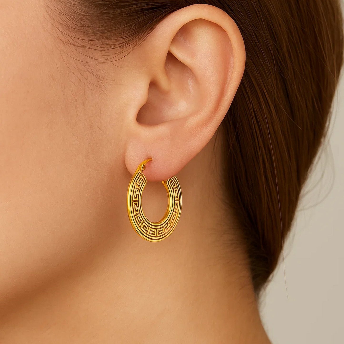 The Meander Slim Hoops