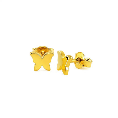 The Golden Papillon Studs
