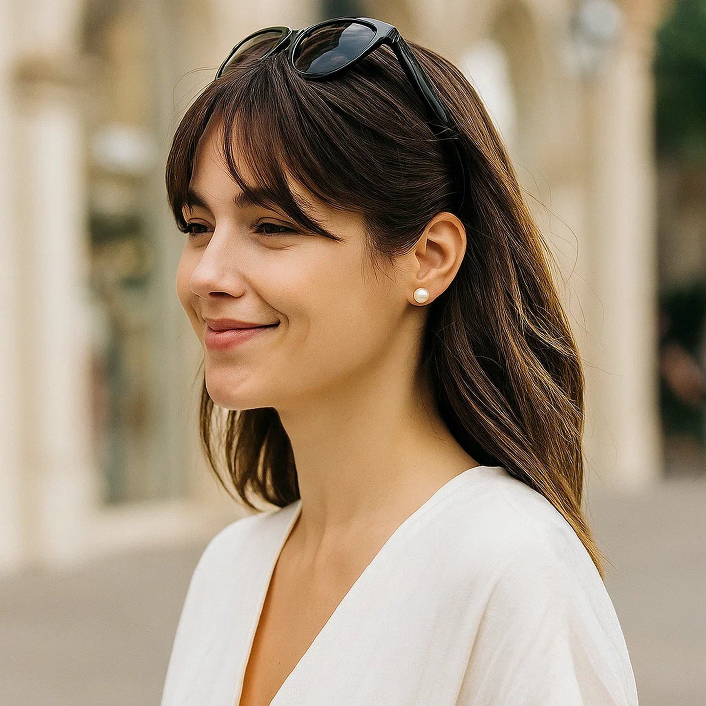 The Signature Pearl Studs (7mm)