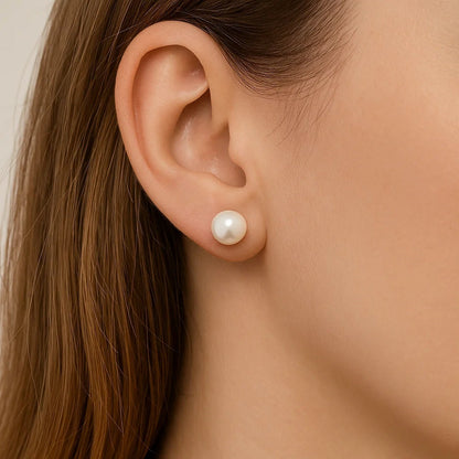 The Signature Pearl Studs (7mm)
