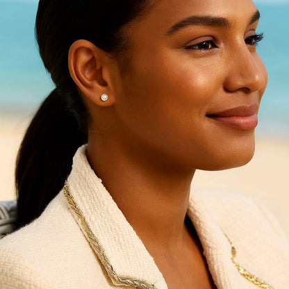 The Signature Pearl Studs (4mm)