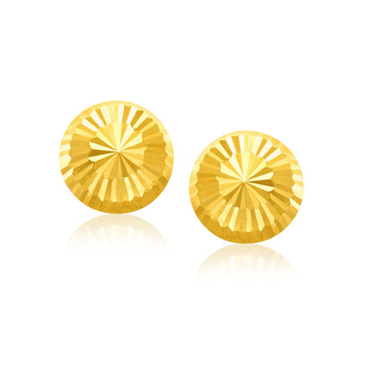 The Solis Studs (In Yellow Gold, 8mm)