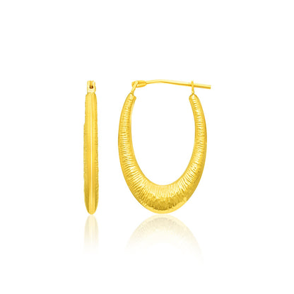The Satin Oval Hoops