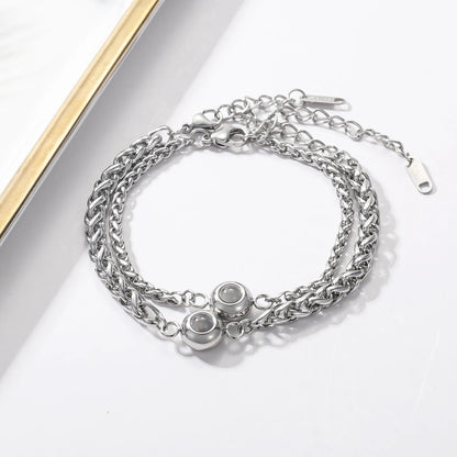 Personalized Photo Projection Bracelet (Couple Set Available)