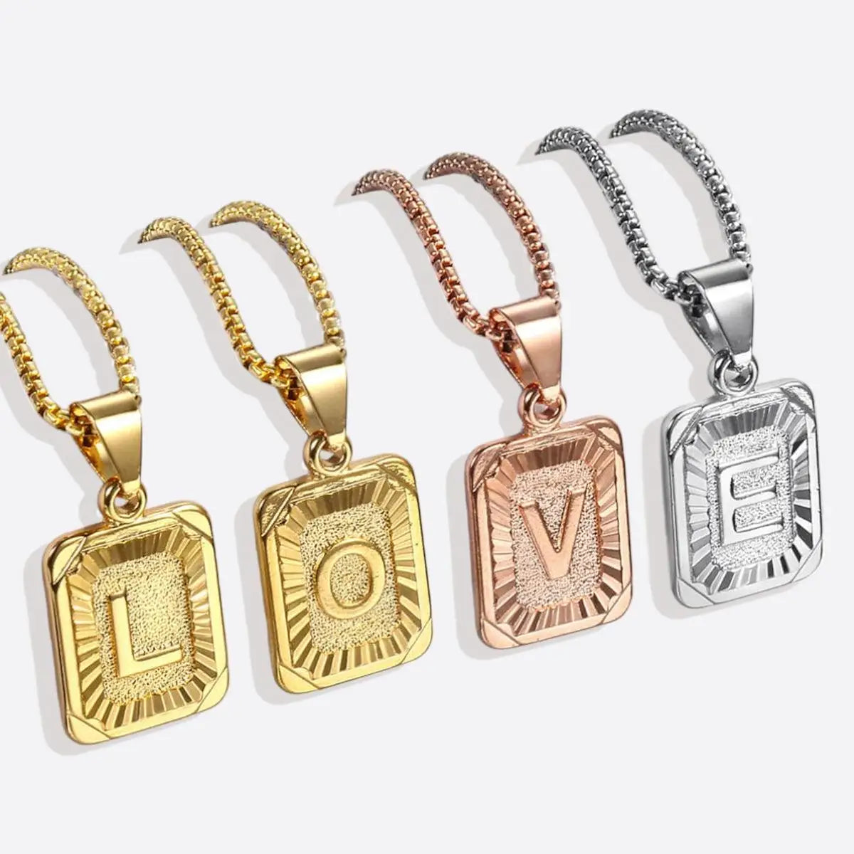 Personalized Sunburst Initial Necklace