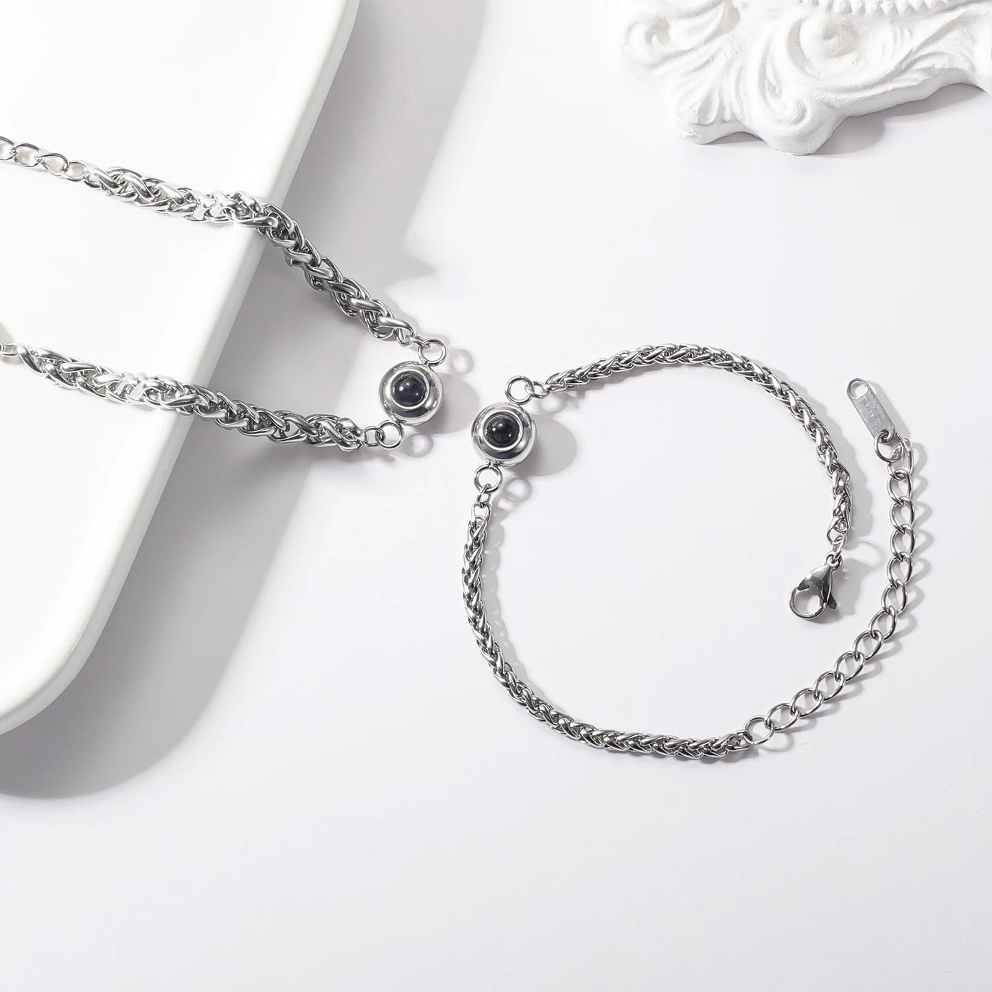 Personalized Photo Projection Bracelet (Couple Set Available)