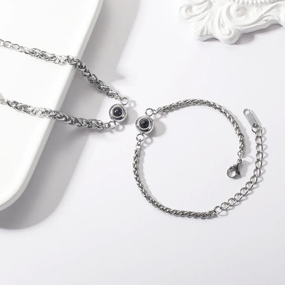 Personalized Photo Projection Bracelet (Couple Set Available)