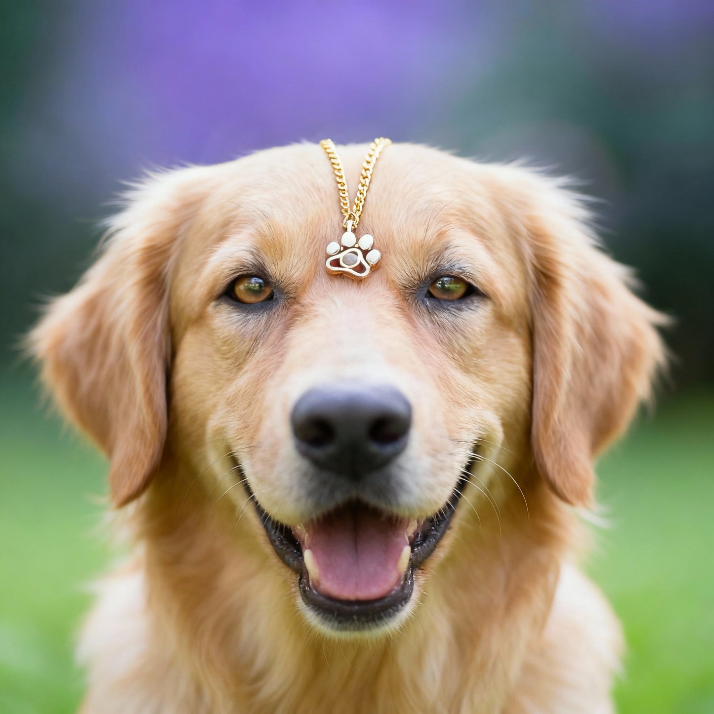 Personalized Photo Projection Paw Necklace