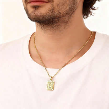 Personalized Sunburst Initial Necklace